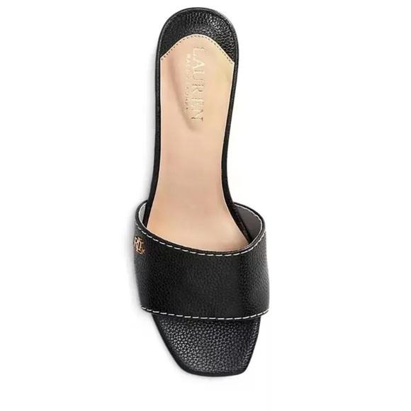 NEW Ralph Lauren Fay Tumbled Leather Sandals - Picture 3 of 11